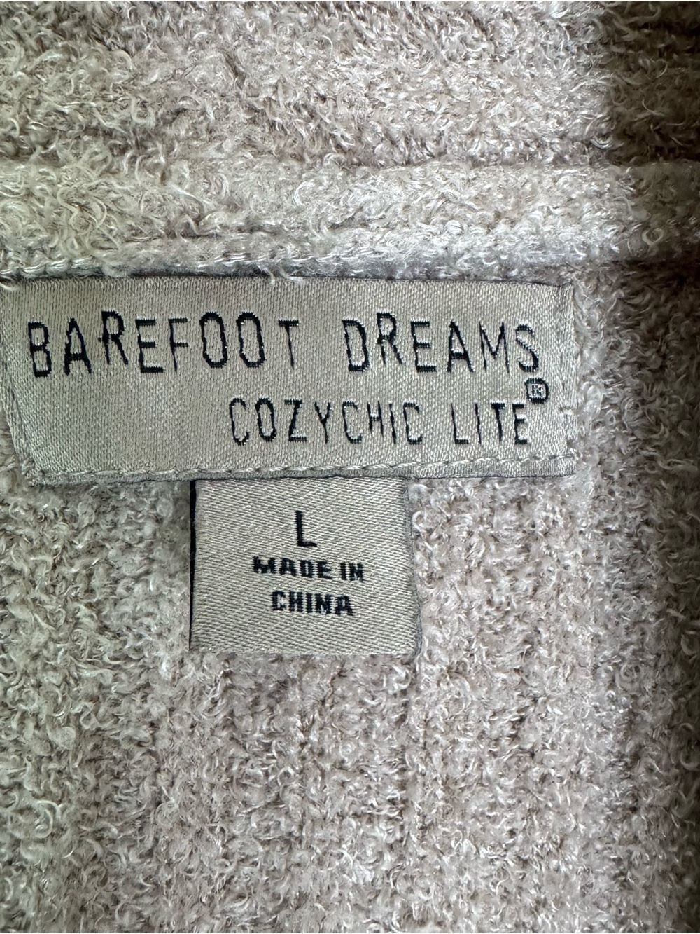 Barefoot Dreams CozyChic Lite Catalina Long Cardigan in Beige Sand Size L - Picture 8 of 10